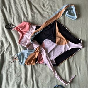 Mara Hoffman One Piece Wrap Bathing Suit